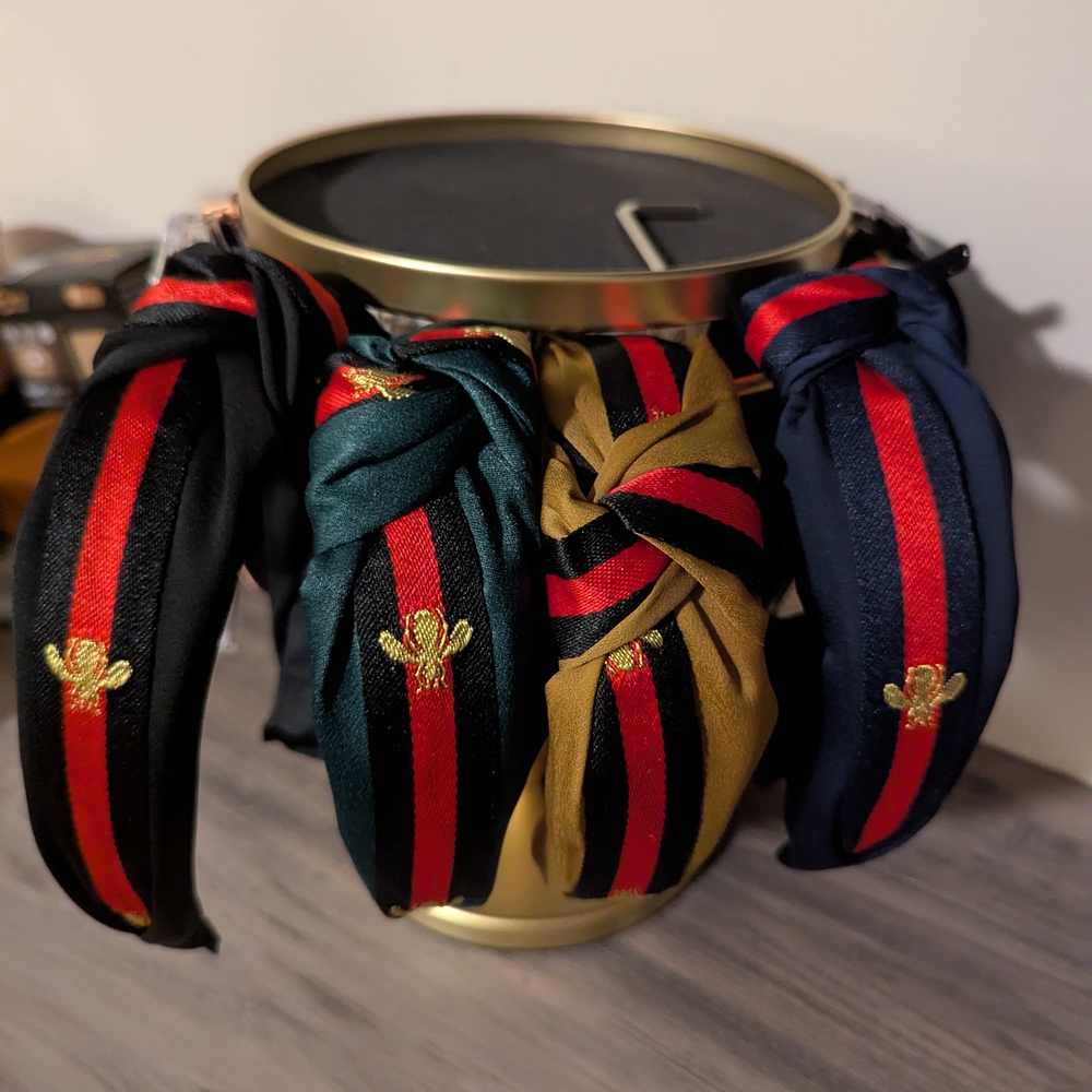 Fashion Bee Headband (Choose 1: Black, Green, Navy, Gold)